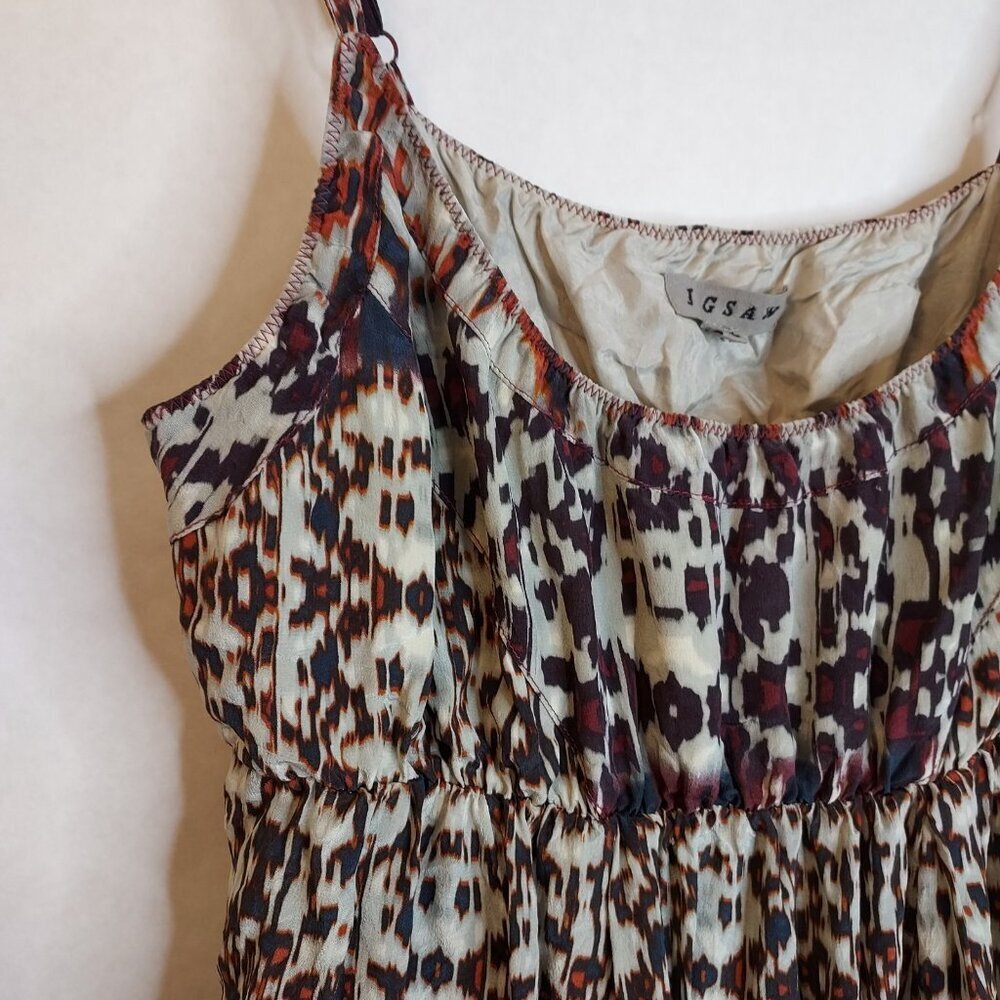 Jigsaw Maxi Slip Dress Women XL 100% Silk Empire Waist Lined Regency Fairy Flowy - Picture 2 of 15